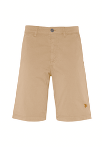 Pantalone corto chino da uomo in cotone stretch