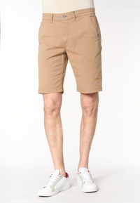 Pantalone corto chino da uomo in cotone stretch