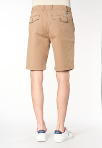 Pantalone corto chino da uomo in cotone stretch