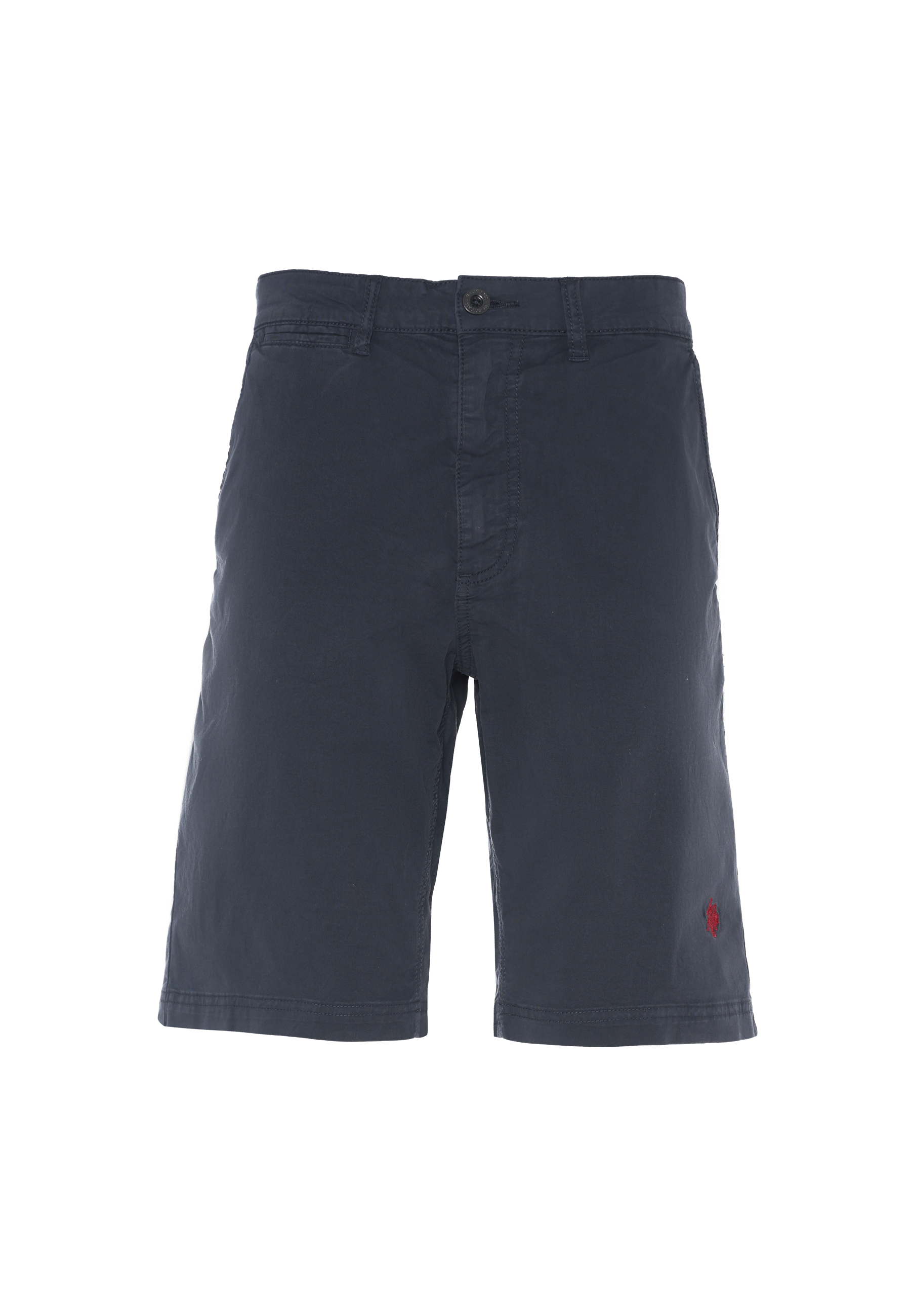 Pantalone corto chino da uomo in cotone stretch