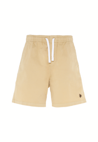 Pantalone corto da uomo in cotone stretch con coulisse