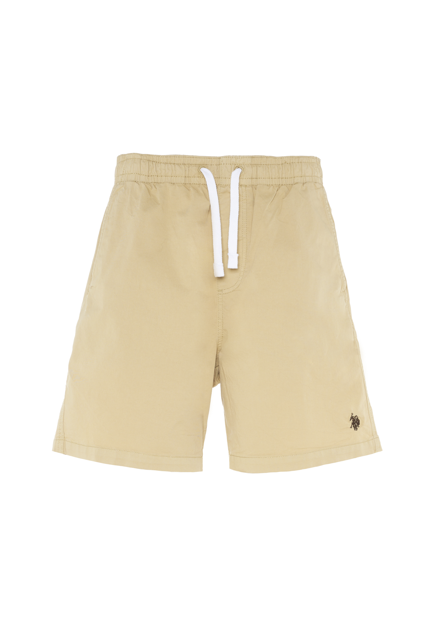 Pantalone corto da uomo in cotone stretch con coulisse