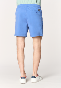 Pantalone corto da uomo in cotone stretch con coulisse