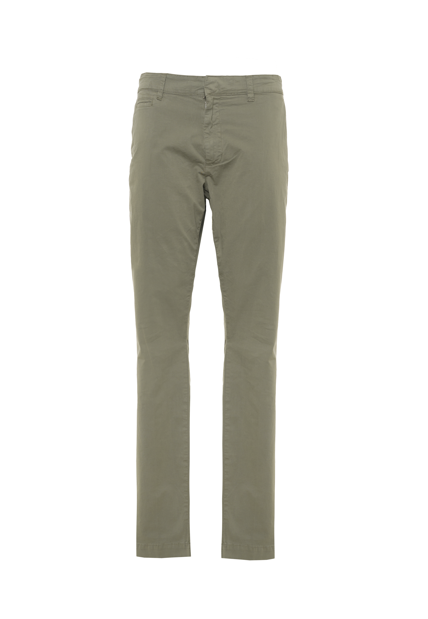Pantalone chino da uomo in cotone stretch overdyed