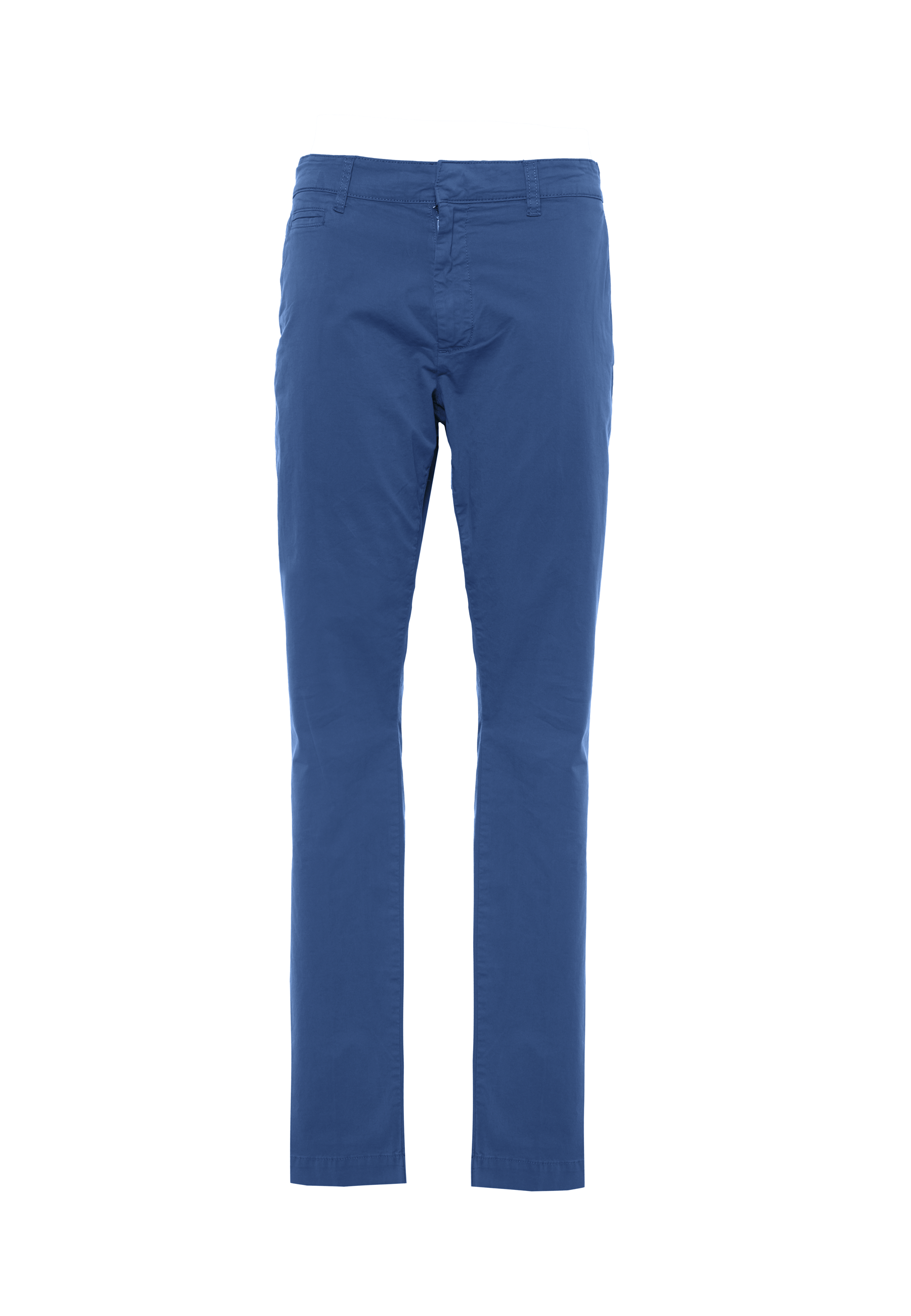 Pantalone chino da uomo in cotone stretch overdyed