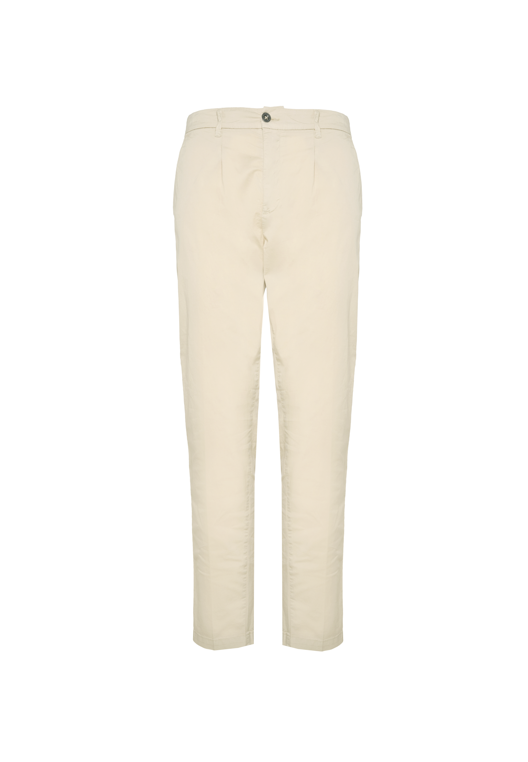 Pantalone da uomo in cotone stretch con carrot fit