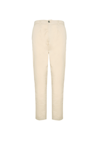Pantalone da uomo in cotone stretch con carrot fit