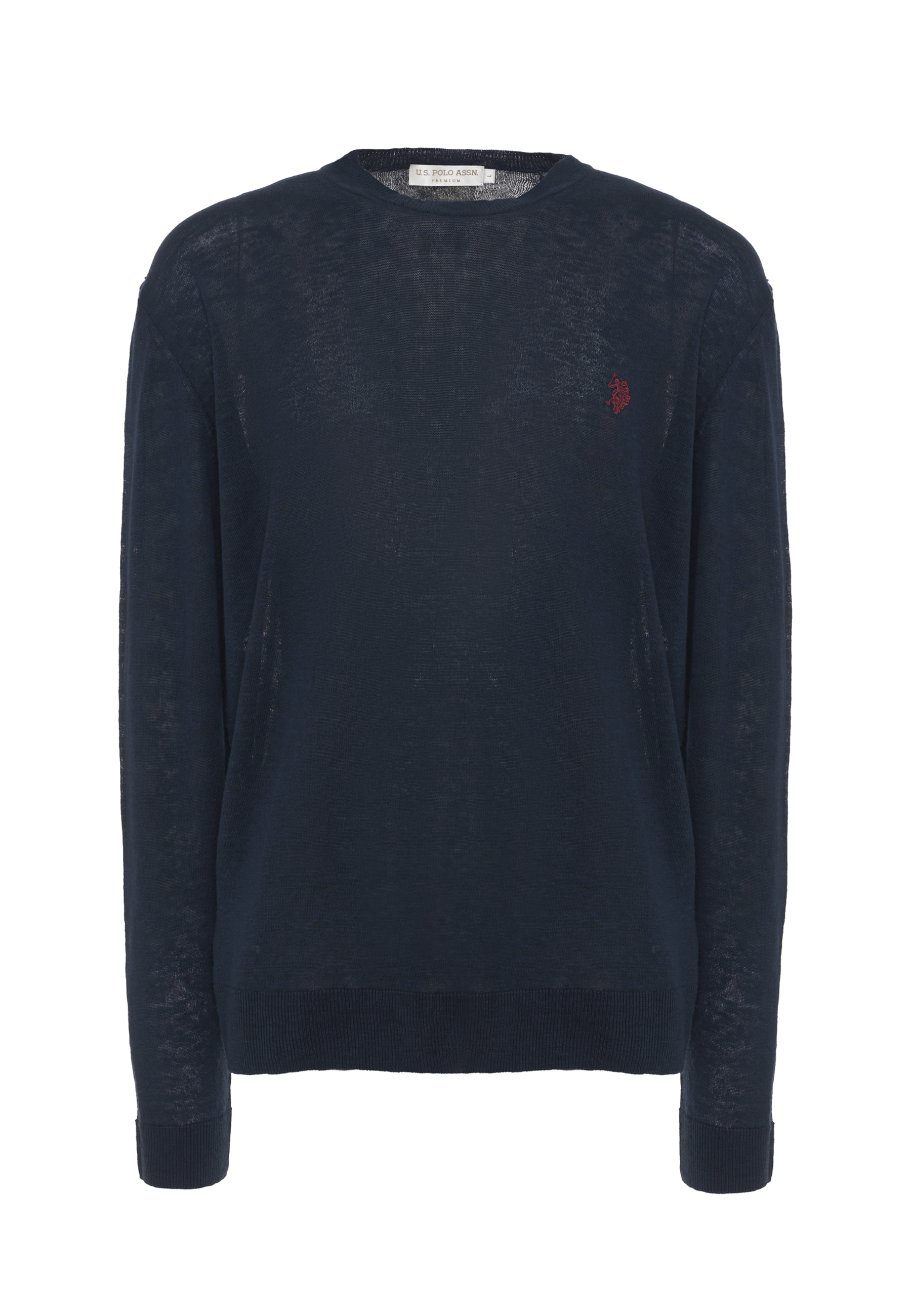 Maglia girocollo da uomo in misto lino e cotone premium quality