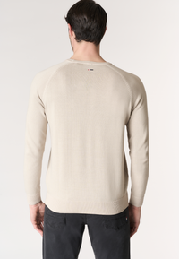 Maglia girocollo da uomo in cotone overdyed Premium Quality