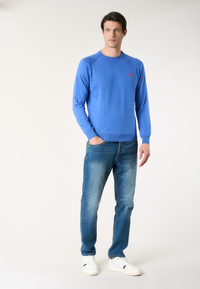 Maglia girocollo da uomo in cotone overdyed Premium Quality