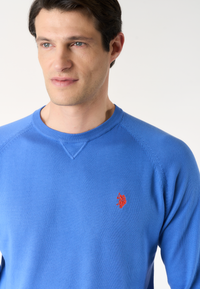 Maglia girocollo da uomo in cotone overdyed Premium Quality