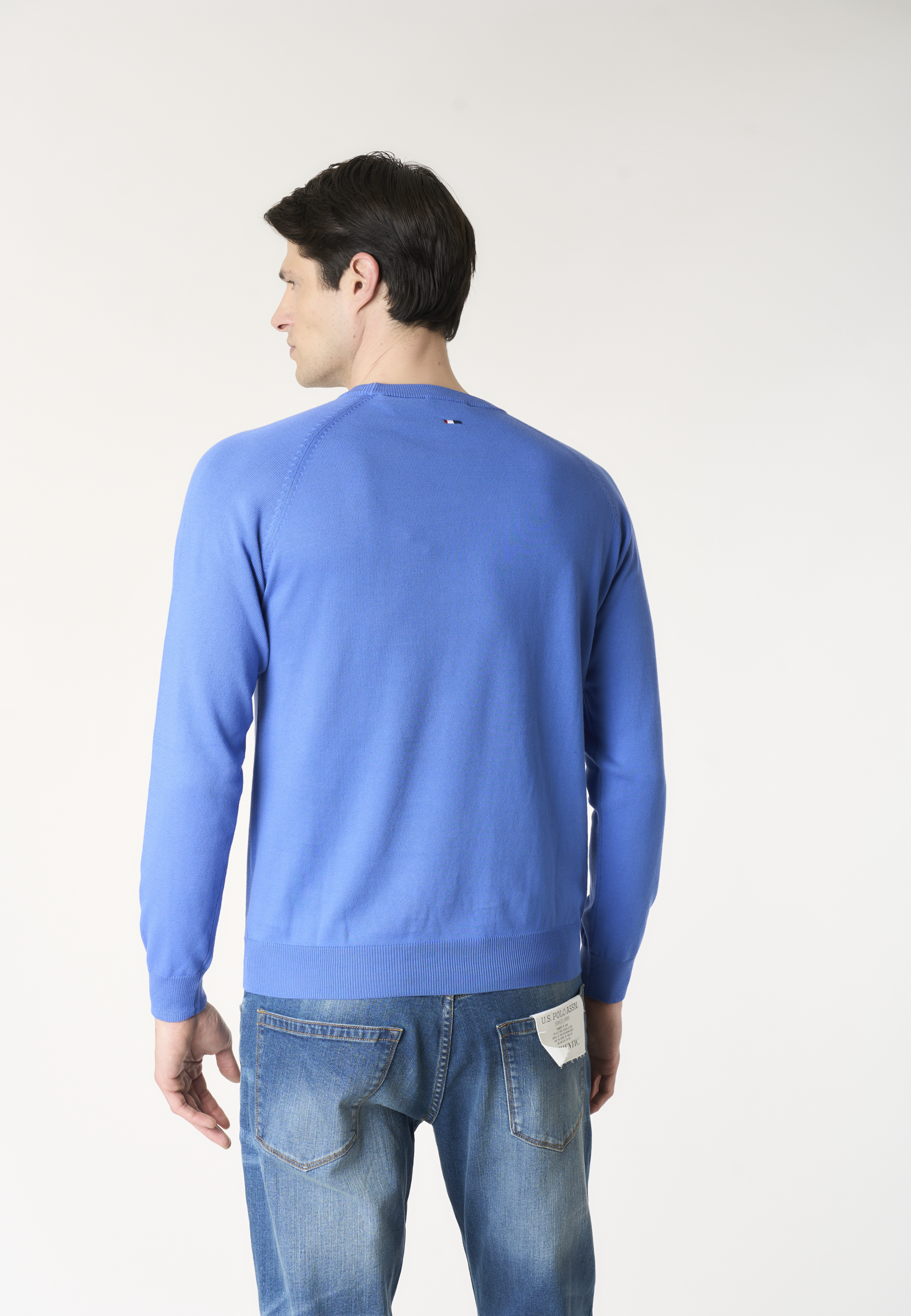 Maglia girocollo da uomo in cotone overdyed Premium Quality