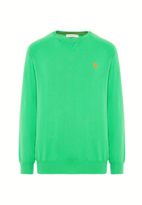 Maglia girocollo da uomo in cotone overdyed Premium Quality