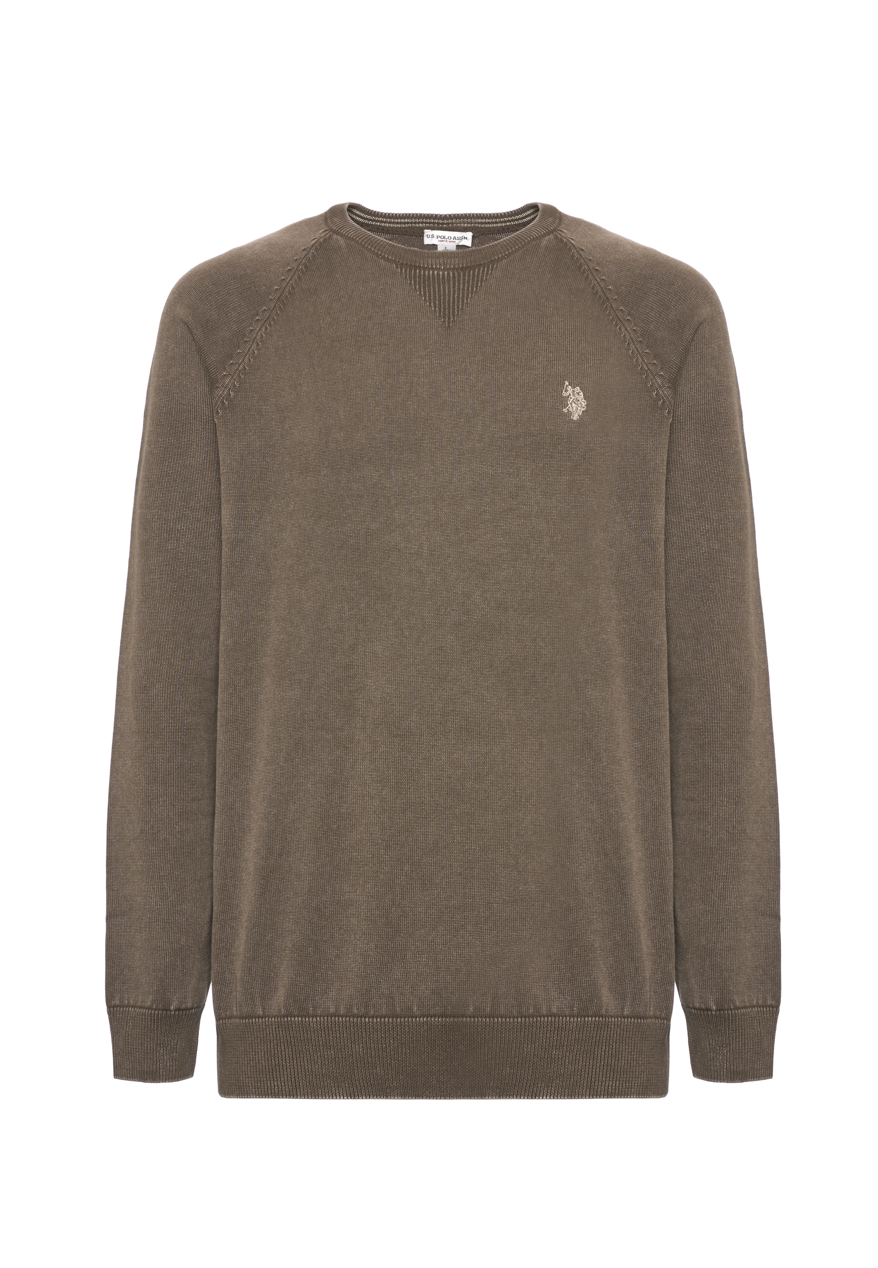 Maglia girocollo da uomo in cotone overdyed Premium Quality