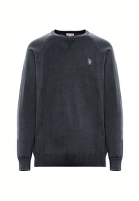 Maglia girocollo da uomo in cotone overdyed Premium Quality