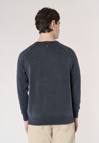 Maglia girocollo da uomo in cotone overdyed Premium Quality