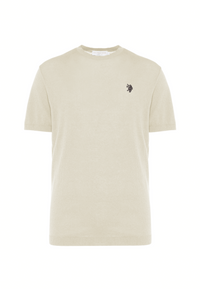 Maglia girocollo da uomo a maniche corte in cotone crepe premium quality