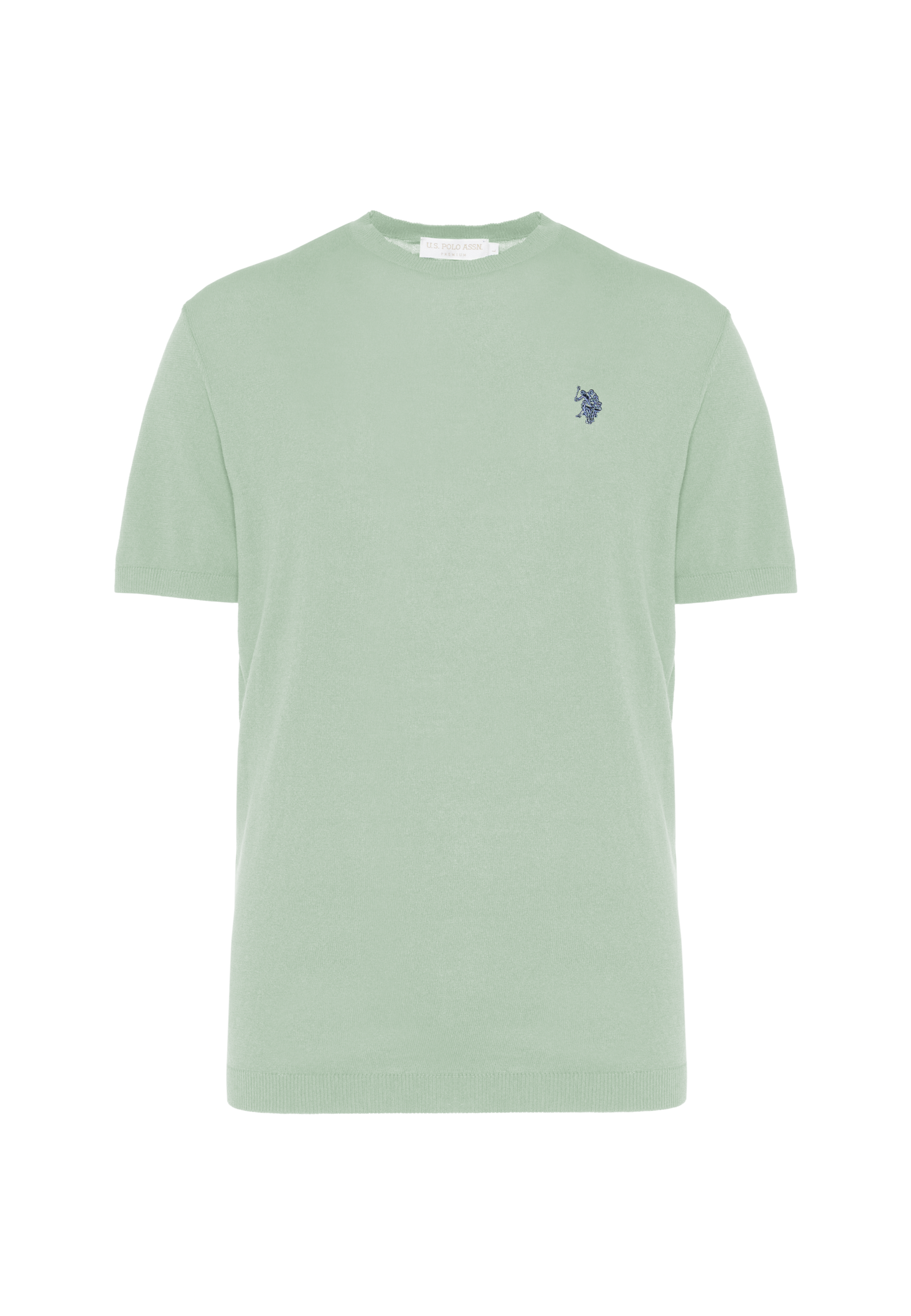 Maglia girocollo da uomo a maniche corte in cotone crepe premium quality