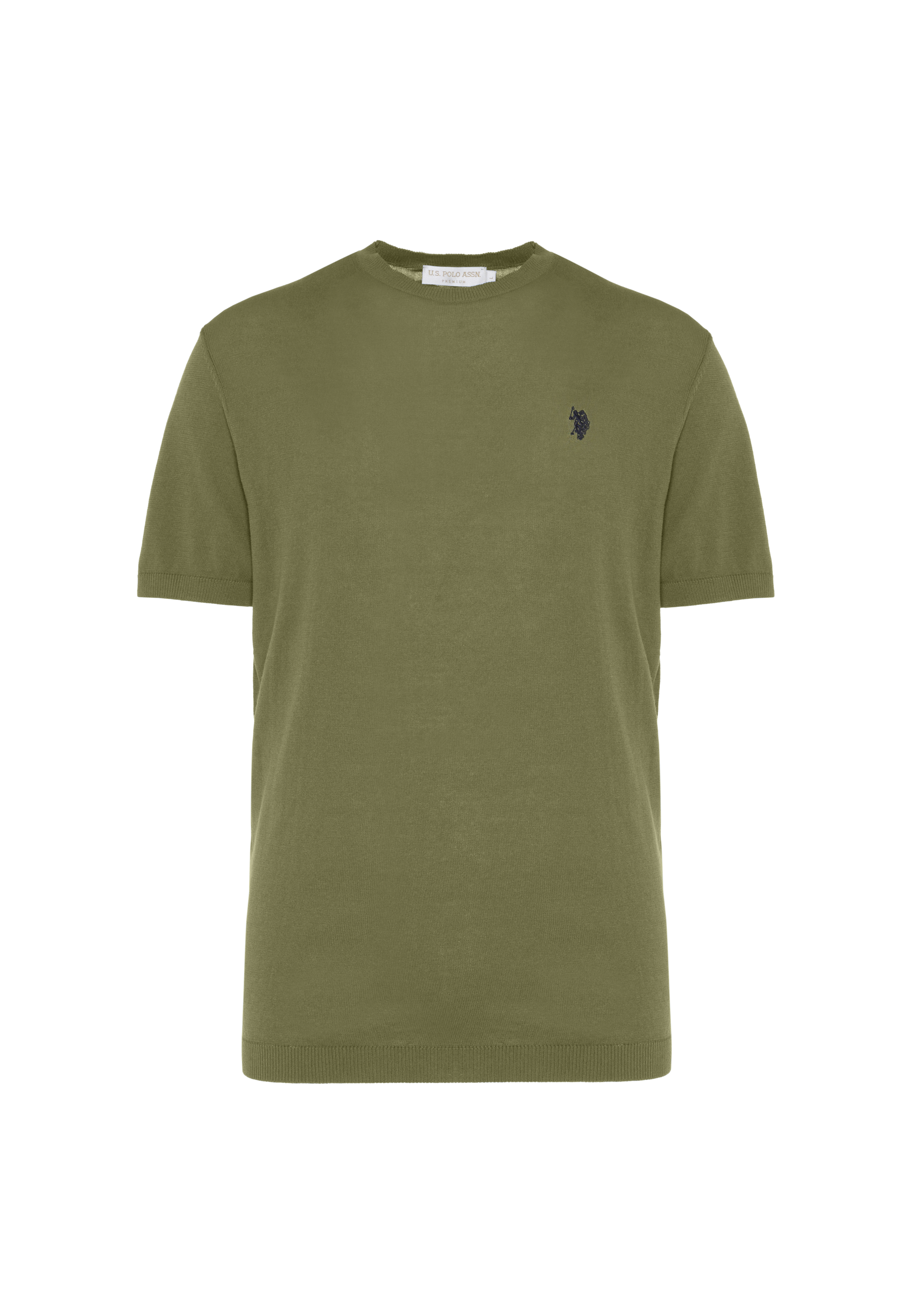 Maglia girocollo da uomo a maniche corte in cotone crepe premium quality