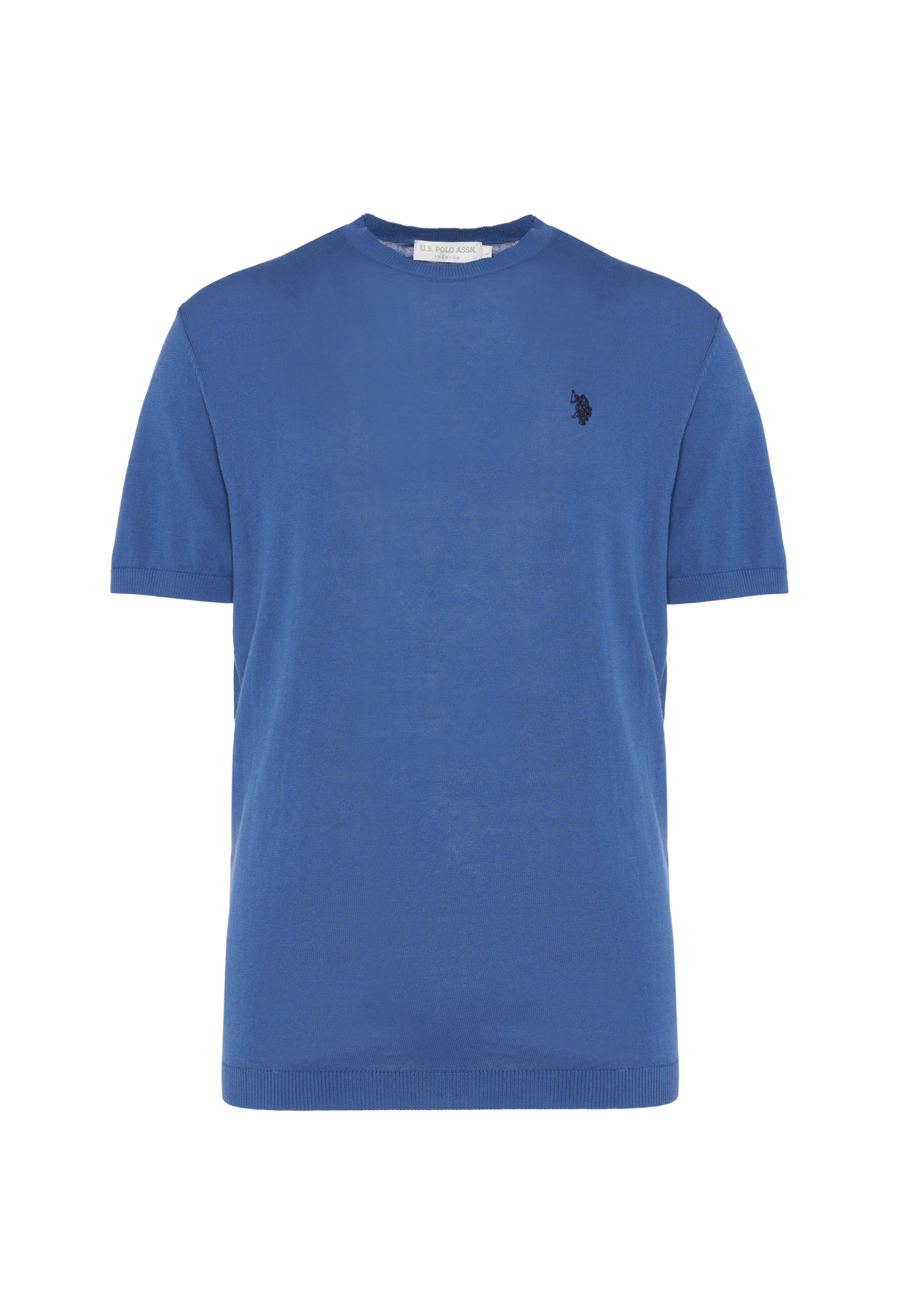 Maglia girocollo da uomo a maniche corte in cotone crepe premium quality