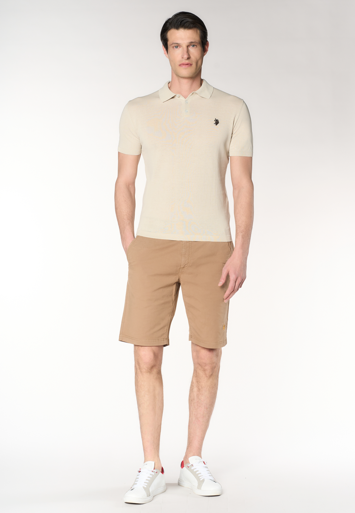 Polo shirt da uomo in maglia di cotone crepe Premium Quality