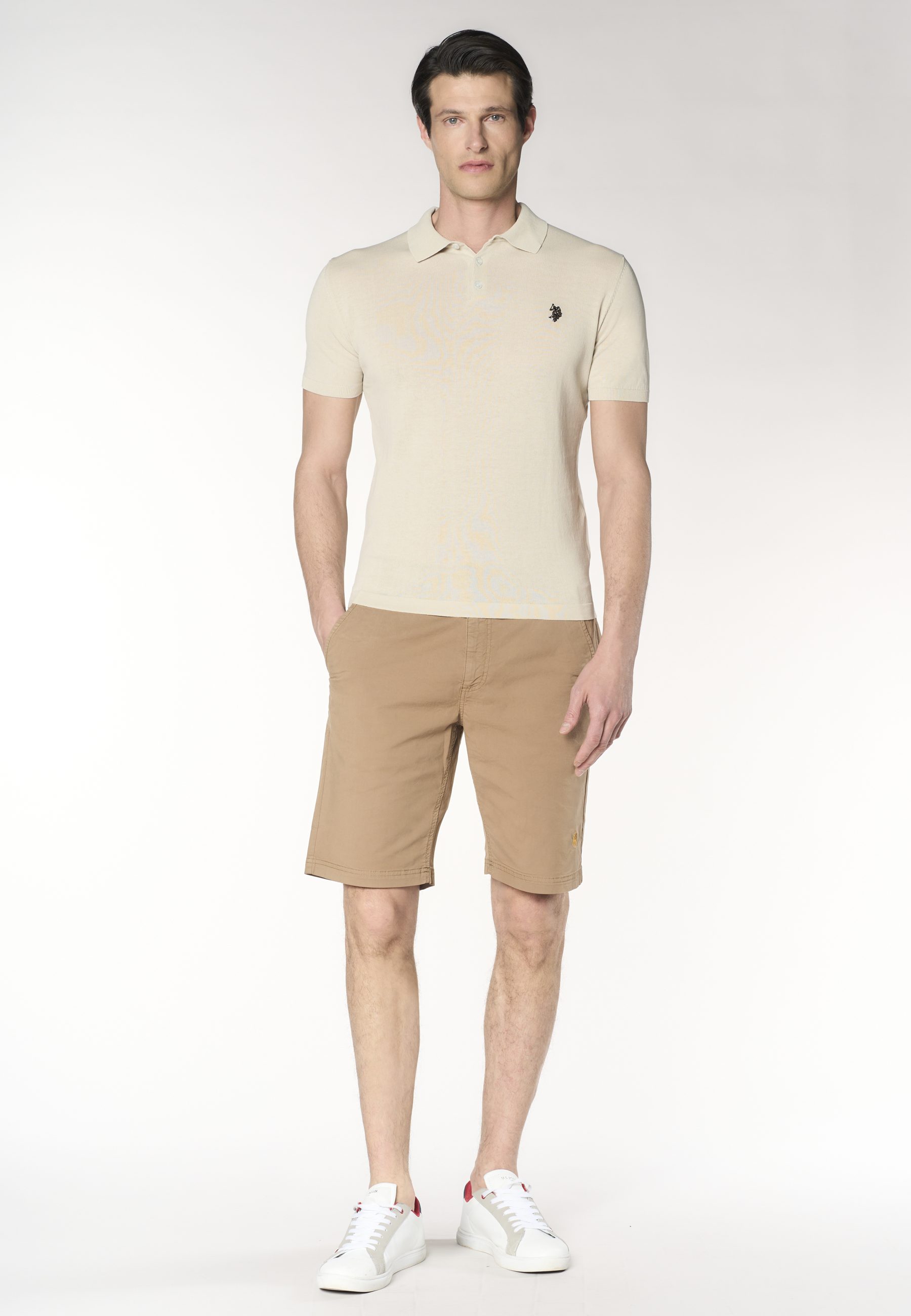 Polo shirt da uomo in maglia di cotone crepe Premium Quality