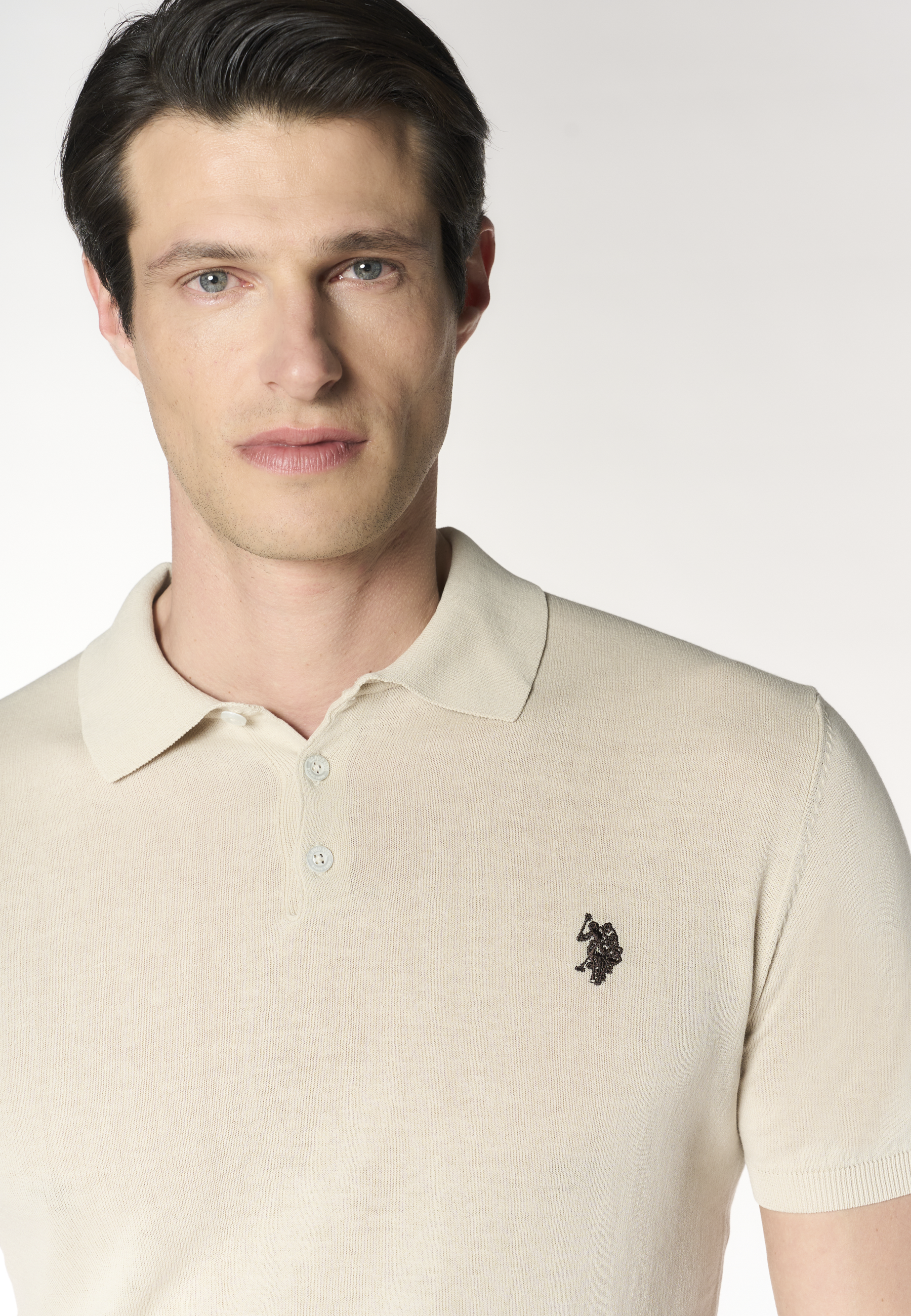 Polo shirt da uomo in maglia di cotone crepe Premium Quality
