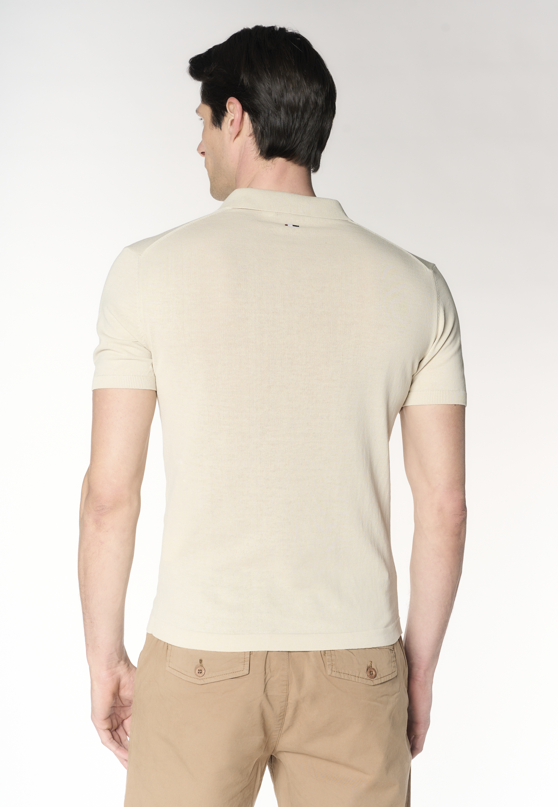 Polo shirt da uomo in maglia di cotone crepe Premium Quality