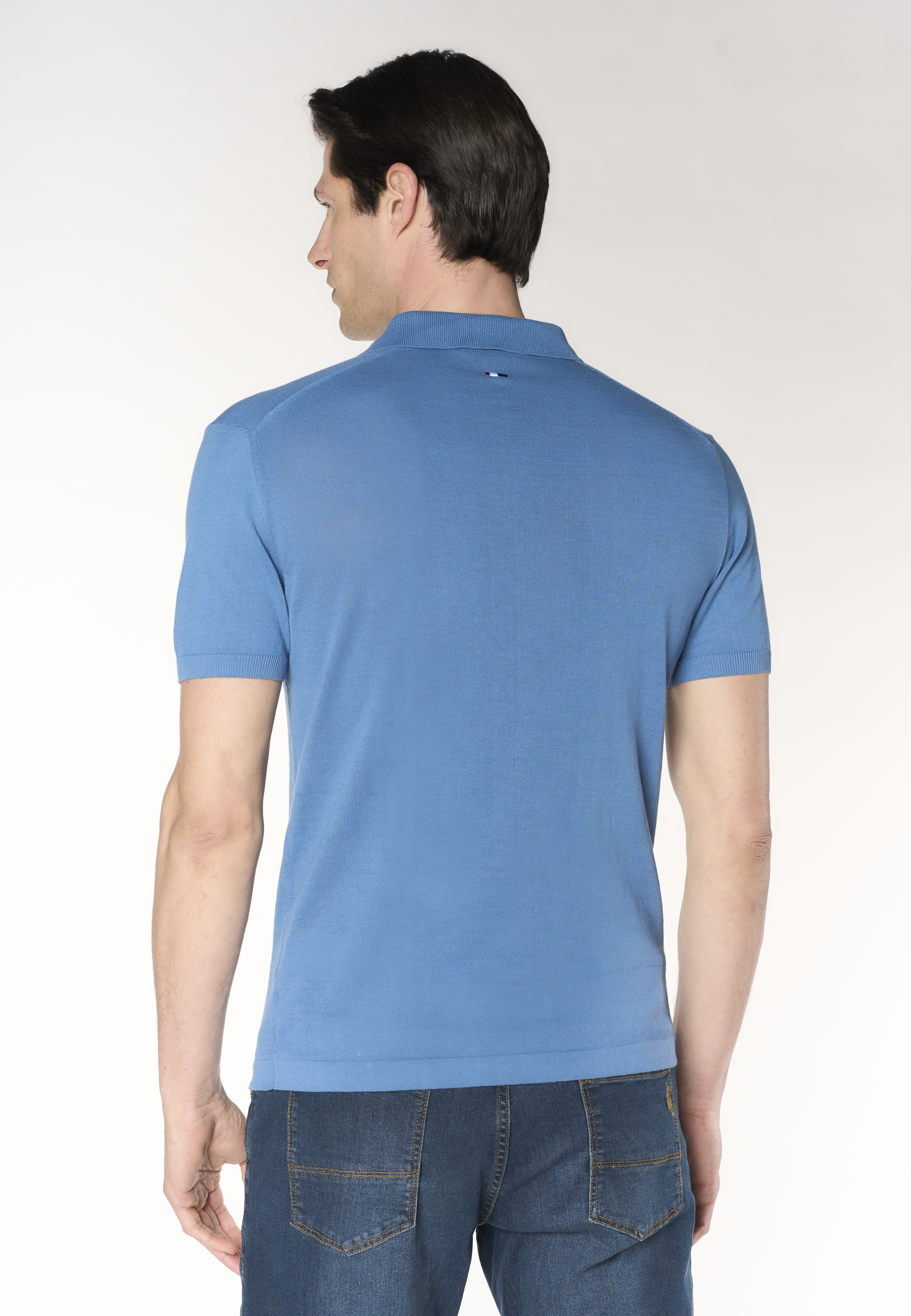 Polo shirt da uomo in maglia di cotone crepe Premium Quality