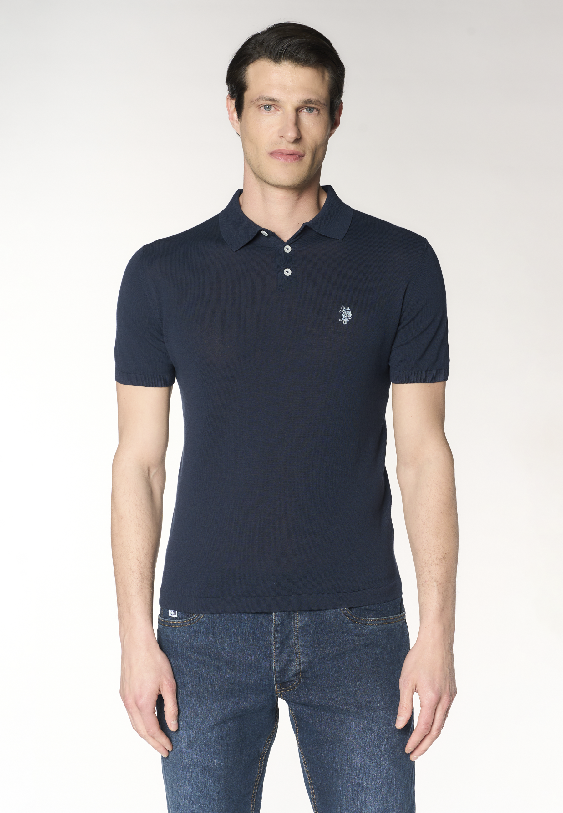 Polo shirt da uomo in maglia di cotone crepe Premium Quality