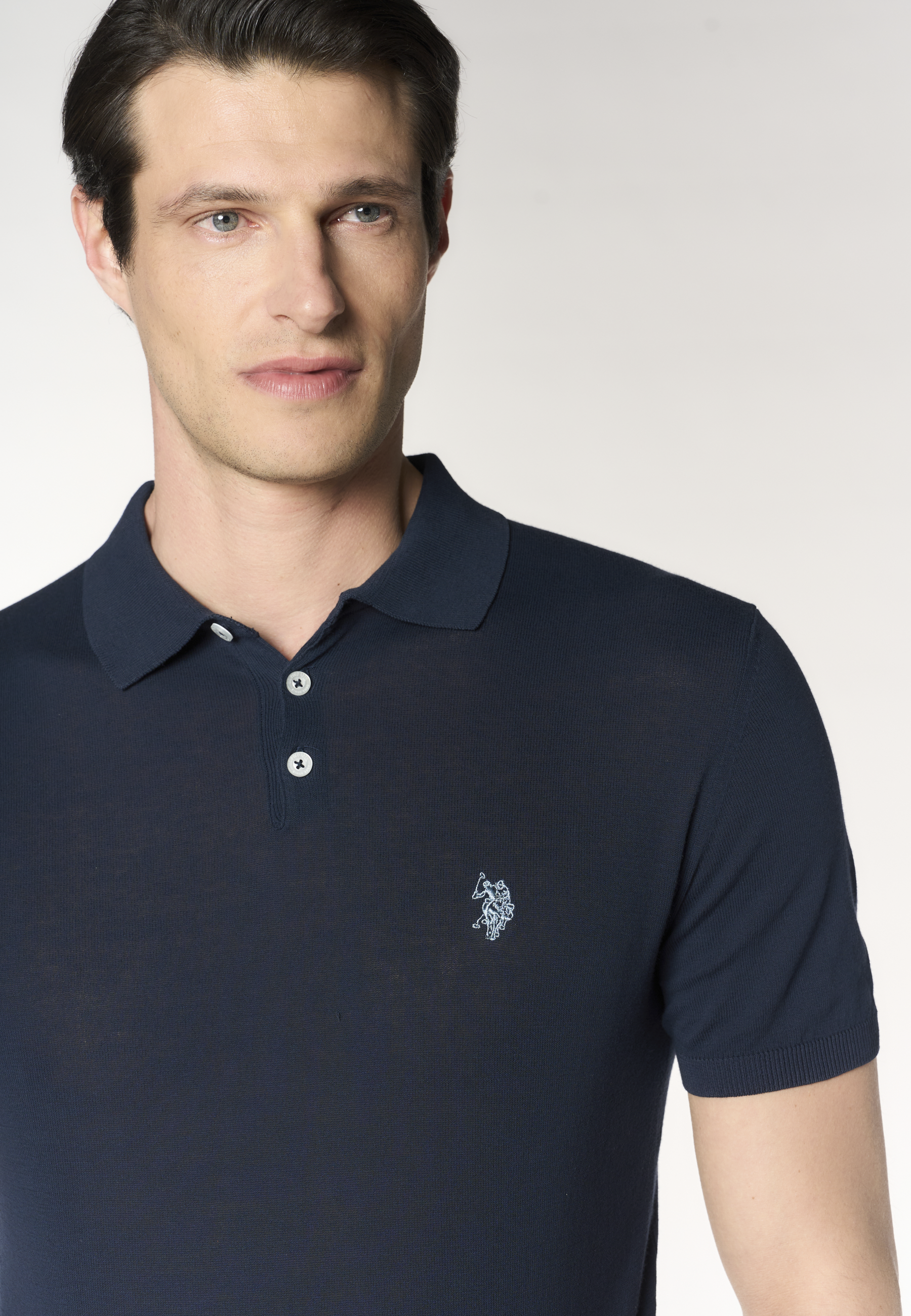 Polo shirt da uomo in maglia di cotone crepe Premium Quality