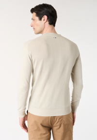 Maglia girocollo da uomo in cotone crepe Premium Quality