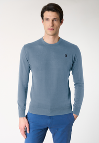 Maglia girocollo da uomo in cotone crepe Premium Quality