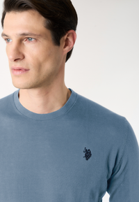Maglia girocollo da uomo in cotone crepe Premium Quality