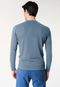 Maglia girocollo da uomo in cotone crepe Premium Quality