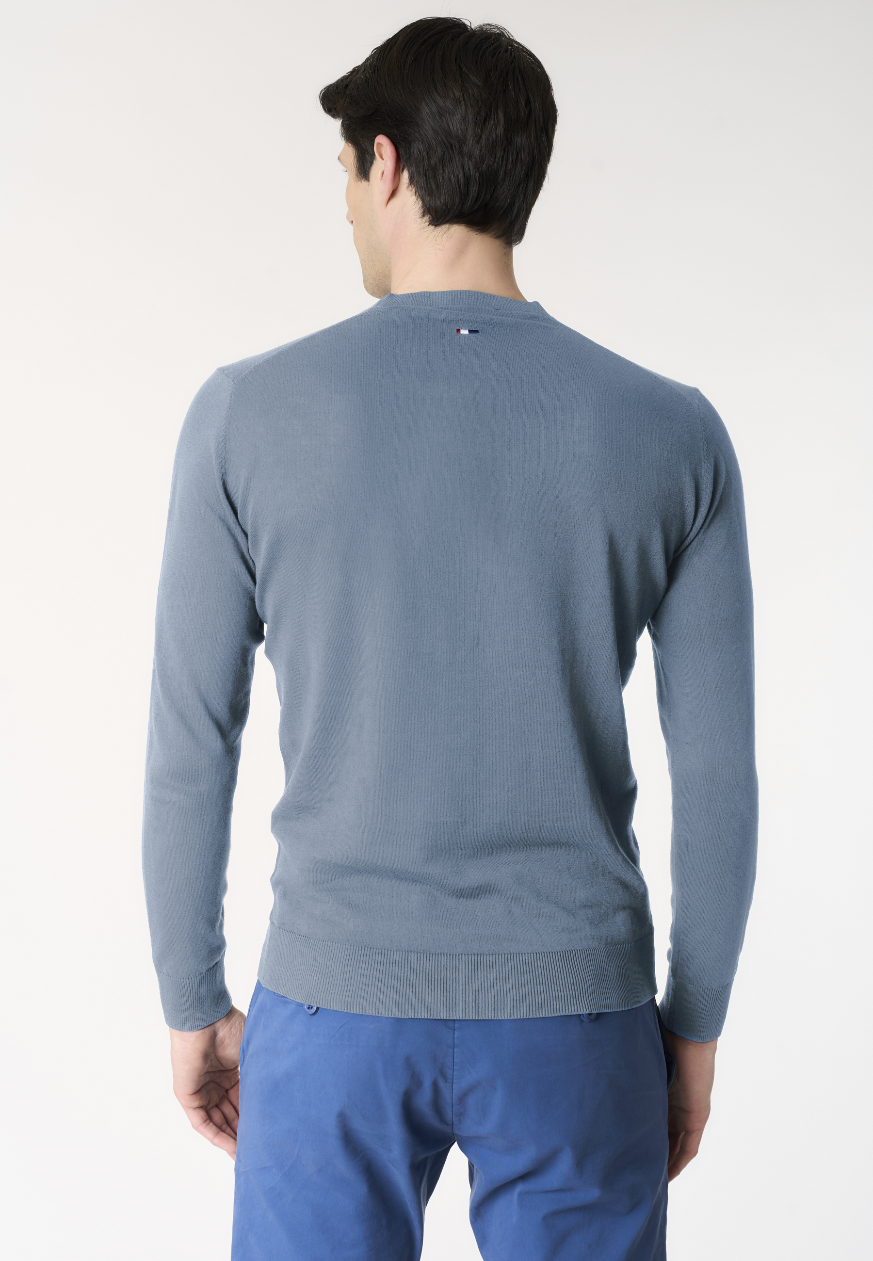 Maglia girocollo da uomo in cotone crepe Premium Quality