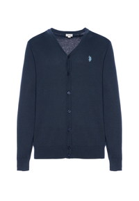 Cardigan da uomo in cotone con logo