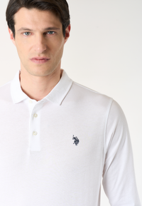 Polo shirt da uomo a maniche lunghe in cotone Premium Quality