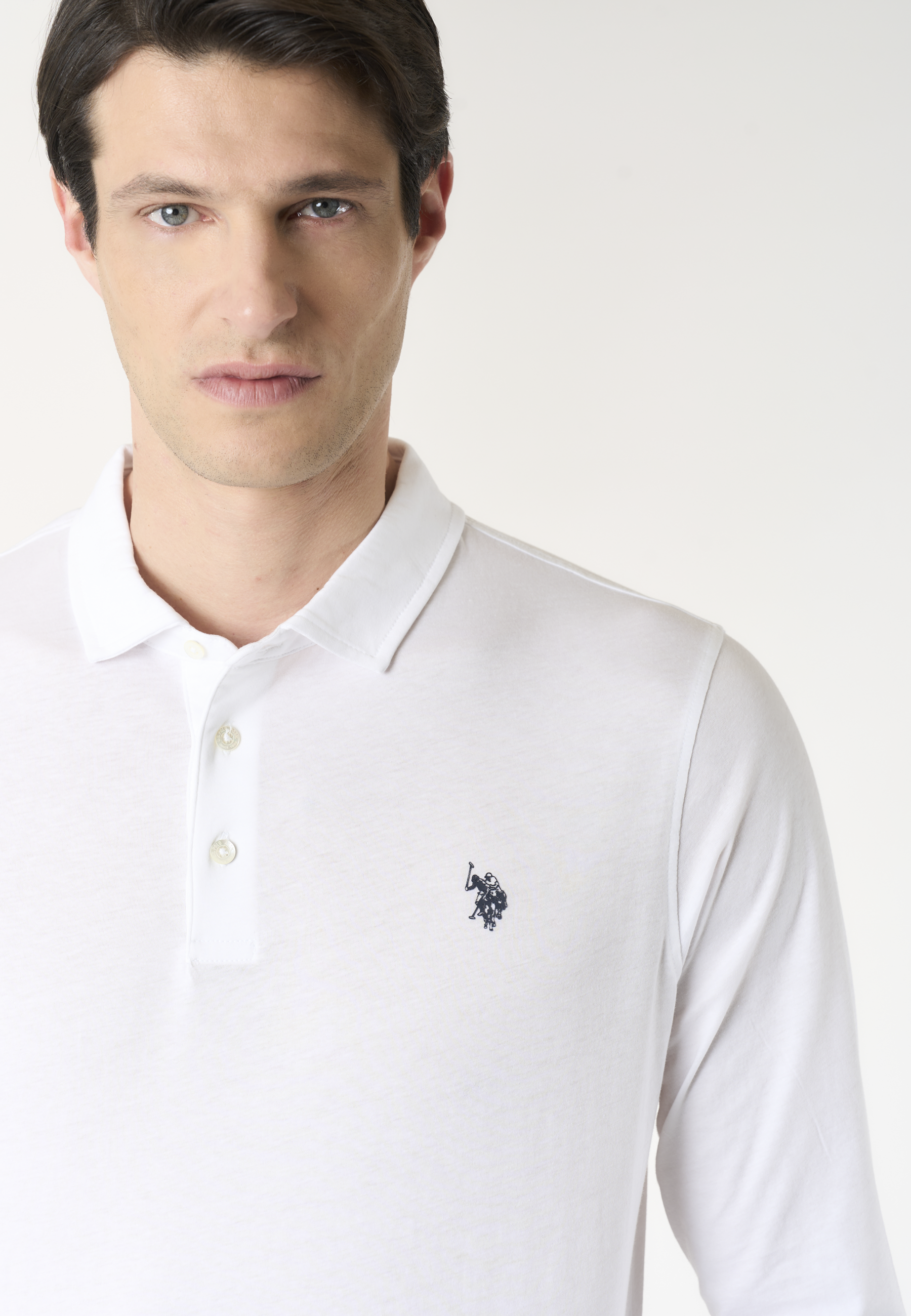 Polo shirt da uomo a maniche lunghe in cotone Premium Quality