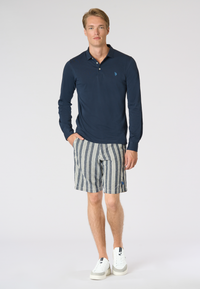 Polo shirt da uomo a maniche lunghe in cotone Premium Quality