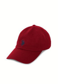 Cappellino in cotone twill con logo ricamato