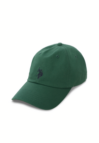 Cappellino in cotone twill con logo ricamato