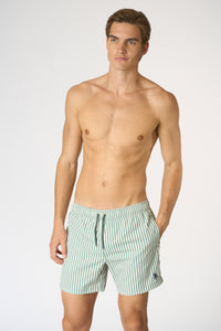 Costume da uomo a righe in nylon con logo Double Horsemen