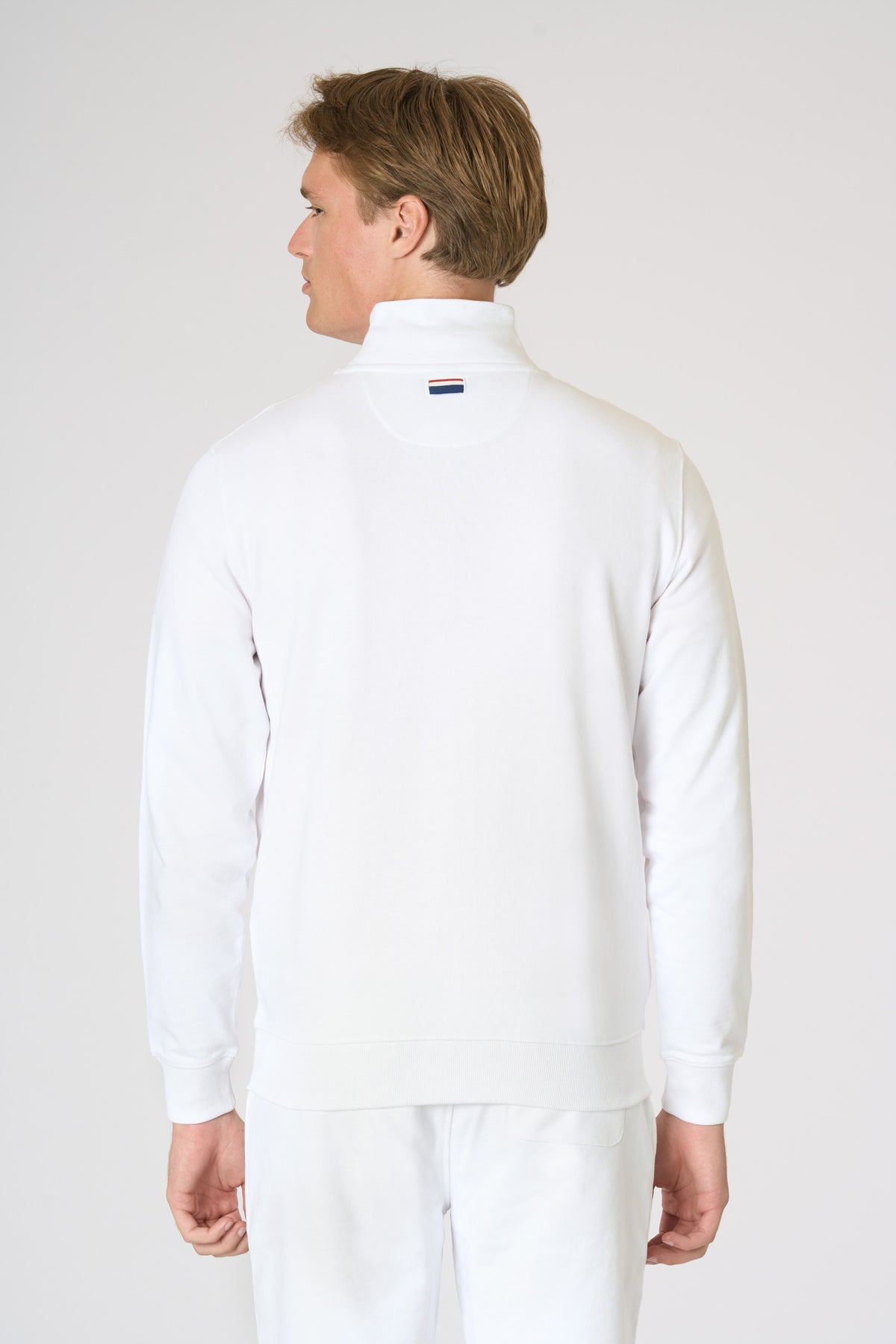 Felpa da uomo full zip a collo alto