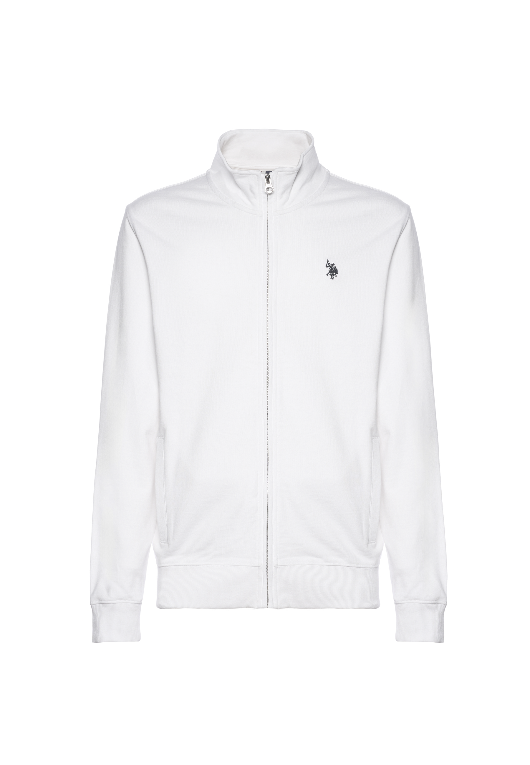 Felpa da uomo full zip a collo alto
