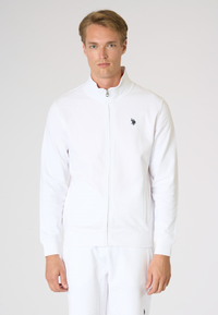 Felpa da uomo full zip a collo alto