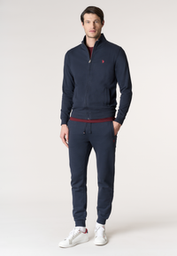 Felpa da uomo full zip a collo alto