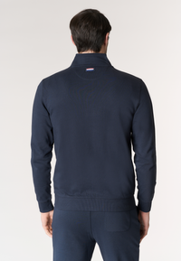 Felpa da uomo full zip a collo alto