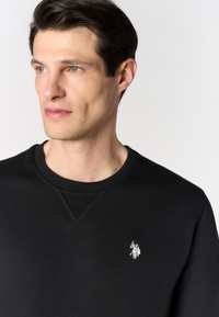 Felpa girocollo da uomo in cotone con logo