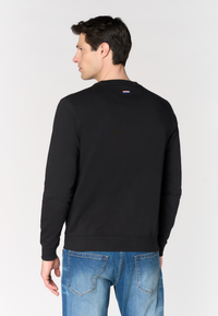 Felpa girocollo da uomo in cotone con logo